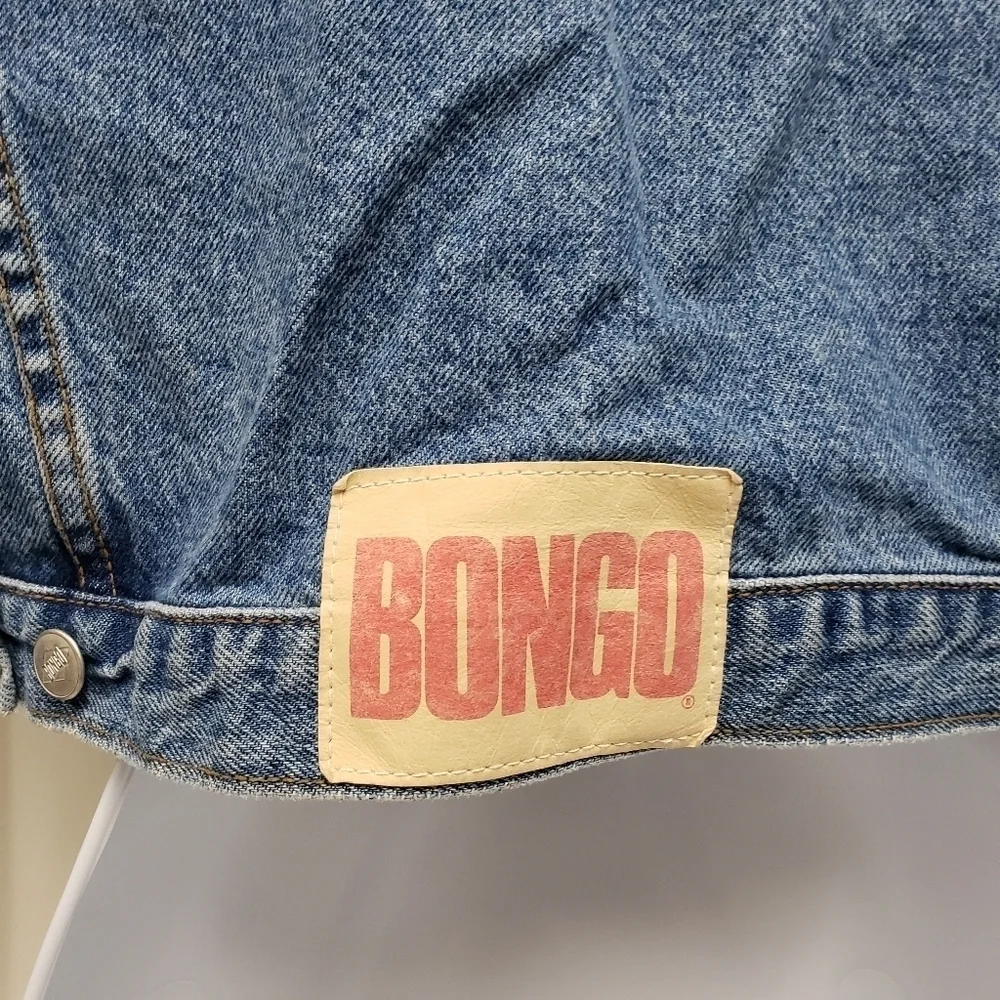 Bongo Womens Cropped Denim Jacket Vintage USA  Size Small - Picture 4 of 7